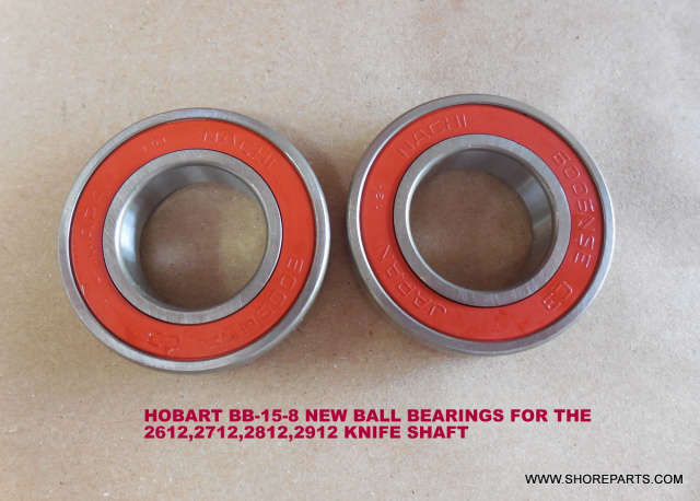 HOBART BB-15-8 2612,2712,2812,2912 KNIFE SHAFT BALL BEARINGS 
